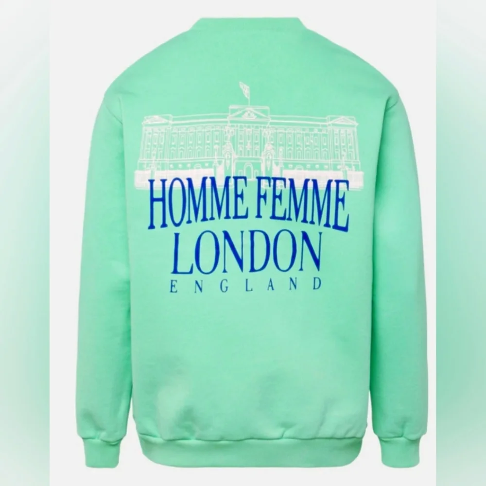 Homme + Femme Embroidered Royal Crest Crewneck Green Size-Small